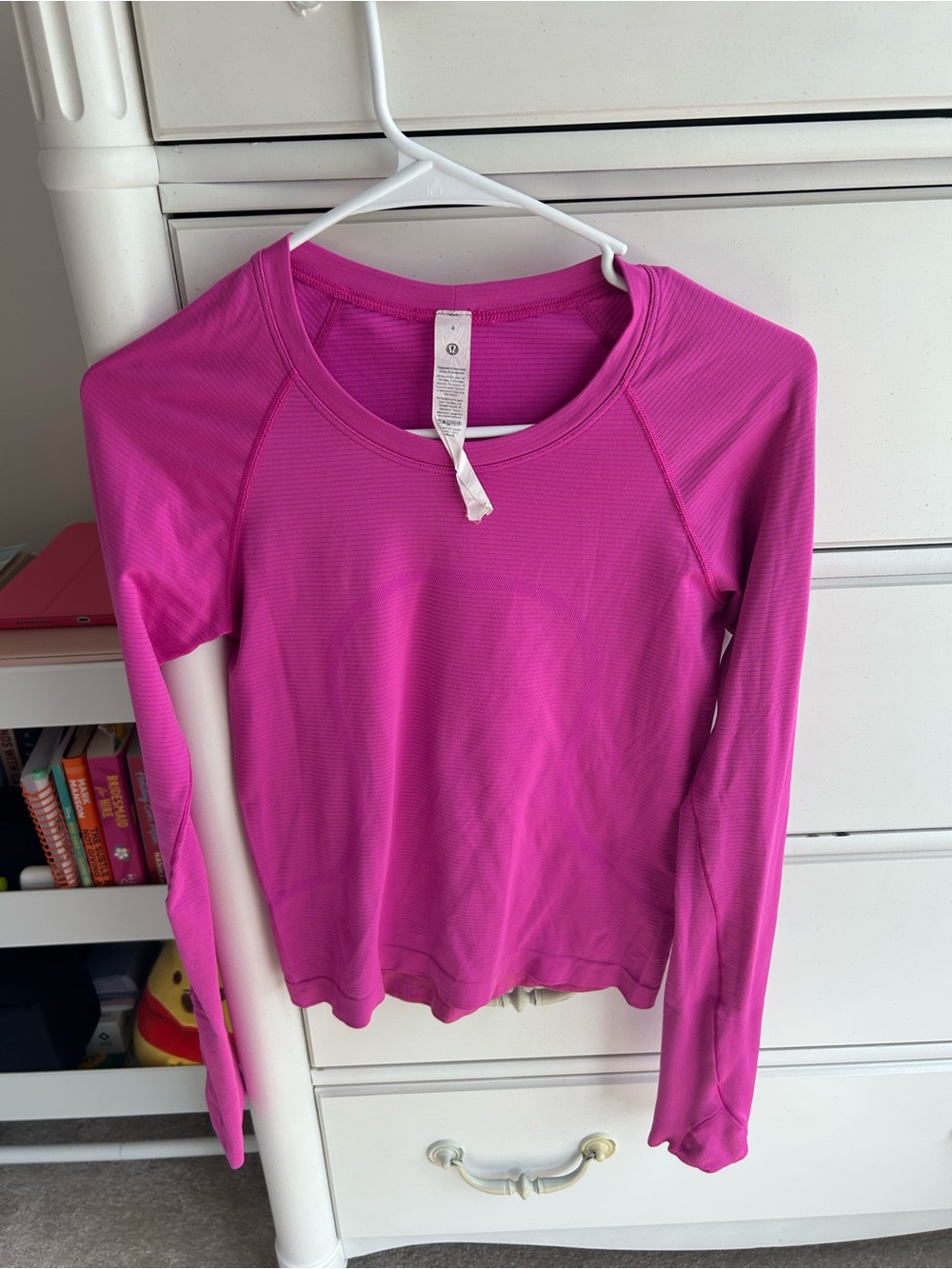 lululemon athletica Long-Sleeve Performance Top - Fuchsia Pink